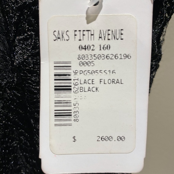 Gamba Paris Black Lace Floral Dress - Picture 5 of 8